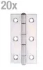 Alberts Scharnier schmal sendzimirverzinktem Stahl 70 x 35 Produktbild-Vorschau 2