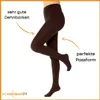 Damen THERMO Strumpfhose mit Innenfleece extra warm Winter Produktbild-Vorschau 2