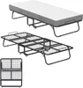 Lit pliant ROSEJANE 90x200 cm avec matelas en mousse à Voir les images du produit 1