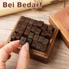 Holz Gummistempel Alphabet Set,84 Stempel Produktbild-Vorschau 2