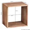 Wohnling Massivholz Akazie Cube Regal 43,5 x 43,5 x 33 cm Anteprima dell’immagine prodotto 9