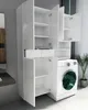 ZABUDOWA PRALKI SZAFKI WISZĄCE biały + POŁYSK 120cm Podgląd zdjęcia produktu 3