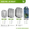 Blockhütte RVS lunchbox 1400 ml grote broodtrommel 3 vakjes Productafbeelding-voorbeeld 6