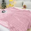 Útulná prikrývka na posteľ károvaná ružová reliéfna 160x200 Náhľad obrázku produktu 8