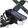 Luce LED da bicicletta a energia solare con campanello, 120 Anteprima dell’immagine prodotto 2