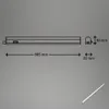 A technical drawing of an LED under-cabinet light with dimensions and a separate image of the light itself. Náhľad obrázku produktu