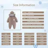 Dojčenská zimná kombinéza Bear Outfit Novorodenecký kabátik Náhľad obrázku produktu 6