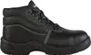 A studio shot of a black safety boot. Produktbild-Vorschau