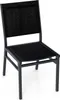A black outdoor chair on a white background. Produktbild-Vorschau