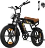 HITWAY E Bike Elektrofahrrad für Erwachsene 20 Zoll 4.0 Fat Produktbild-Vorschau 1