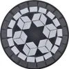 A circular mosaic table top with a geometric star pattern. Produktbild-Vorschau