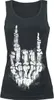 Gothicana by EMP Damen schwarzes Top mit Skelett-Rockhand Produktbild-Vorschau 1