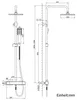Duschsystem mit Thermostat 38°C Quadratische Duschsäule Produktbild-Vorschau 5