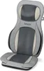 A gray and beige massage seat cushion is shown against a white background. Voir les images du produit