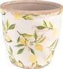 A ceramic pot with a lemon pattern. Náhled obrázku produktu