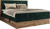 MKS MEBLE Boxspringbett WOOD CLASSIC KING, Doppelbett mit Produktbild-Vorschau 5