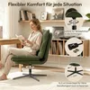 Yaheetech Bürostuhl mit breiter Sitzfläche aus Cordstoff, Produktbild-Vorschau 5