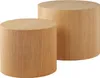 Ensemble de 2 tables basses DANNY rondes aspect bois de Voir les images du produit 8