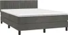 vidaXL Boxspring posteľ s matracom a LED diódou Tmavo sivá Náhľad obrázku produktu 3