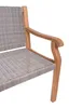 Close-up of the armrest and seat of a bench. Produktbild-Vorschau
