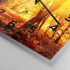 Wanduhr - Quadrat - Glasuhr - Wald Baum Natur - 40x40cm - Produktbild-Vorschau 5