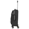 Side view of a black rolling suitcase with a telescopic handle extended. Produktbild-Vorschau