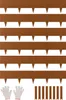 Bordure de jardin VEVOR en acier, pack de 6 40 x 8 pouces, Voir les images du produit 1
