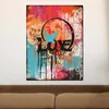 Street Art Love Colour Leinwandbild Wandbild Kunstdruck XL Produktbild-Vorschau 2