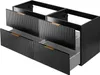 Rodan | Badmöbel Set - Schwarz Matt | 120/57/46 cm & Produktbild-Vorschau 7