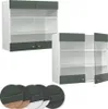 Küchenglasschrank Vicco Fame-Line Grün-Gold Landhaus 80 cm, Produktbild-Vorschau 5
