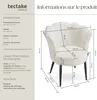 Fauteuil STELLA 67 x 64 x 76 cm - Fourrure synthétique Voir les images du produit 6