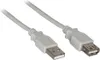 Goobay 50961 USB 2.0 Hi-Speed Verlängerungskabel, Grau, 3 m Produktbild-Vorschau 1