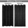110x203cm Blackout Thermal Door Curtain Eyelets Vodotěsné Náhled obrázku produktu 4