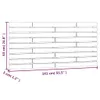 Wand-Kopfteil Grau 141x3x63 cm Massivholz Kiefer Produktbild-Vorschau 8