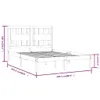 vidaXL Massivholzbett Schwarz Kiefer 200x200 cm -  Betten & Produktbild-Vorschau 7