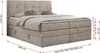 Boxspringbett mit Kopfteil und Topper, Polsterbett - Produktbild-Vorschau 6