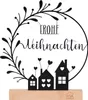 UNUS Deko Aufsteller "Frohe Weihnachten" mit Blumenbogen Produktbild-Vorschau 1