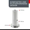 A product shot of a kitchen roll holder with dimensions indicated. Podgląd zdjęcia produktu