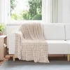 vidaXL Couverture décorative beige, 95 x 220 cm, 0,5 kg, en Voir les images du produit 2