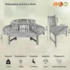 Refurbished Möbelretoure Rundbank 360° Gartenbank Teak Produktbild-Vorschau 2