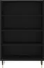 vidaXL Highboard Schwarz 57x35x90 cm Holzwerkstoff Produktbild-Vorschau 4