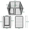 Yaheetech Welpenlaufstall 8-teilig 100cm hoch, Produktbild-Vorschau 4