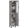 Highboard Grau Sonoma 34,5x34x180 cm Holzwerkstoff Produktbild-Vorschau 3