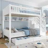 Flieks Etagenbett 90x200cm mit 2 Schubladen, Kinderbett Produktbild-Vorschau 2