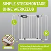 BOMI® Zubehör für Türschutzgitter | 10 cm Verbreiterung Produktbild-Vorschau 3