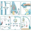 Mobile pour bébé, lit de bébé avec musique et lumière pour Voir les images du produit 3