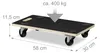 Relaxdays Transportroller Feststellbremse, 400 kg, Produktbild-Vorschau 4