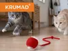 KRUMAD Interaktívna lopta pre mačky s LED a chvostíkom, Náhľad obrázku produktu 2