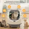 Litière autonettoyante Puluomis, 80 litres, XXL, ouverte, Voir les images du produit 2