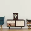 PRIM Retro Lotus Tischuhr Dunkelbraun 24,3 x 30,8 cm Produktbild-Vorschau 8